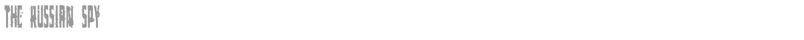 The Russian Spy font preview